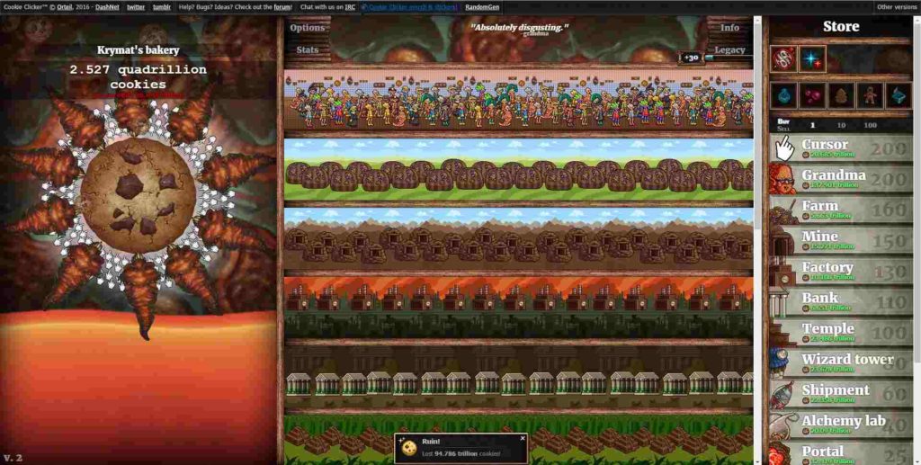 cookie clicker gameplay