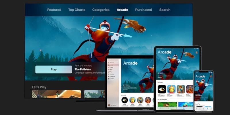 Una promo di Apple Arcade