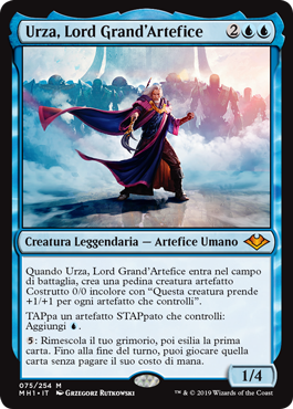 carta di magic the gathering, per la precisione URZA, LORD HIGH ARTIFICIER