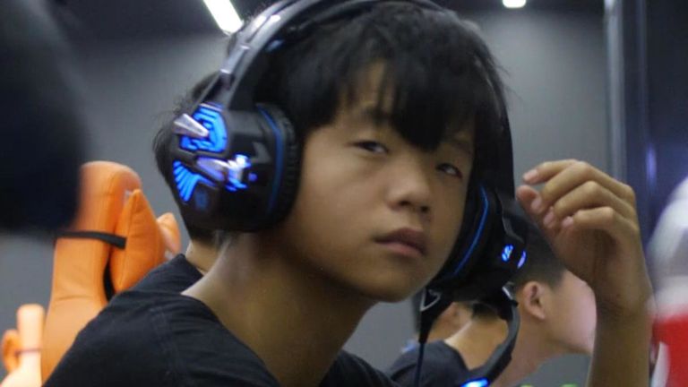 foto di giovane giocatore cinese