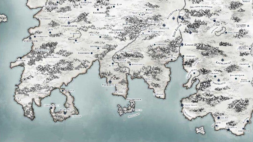 La mappa complessiva delle terre di Svilland