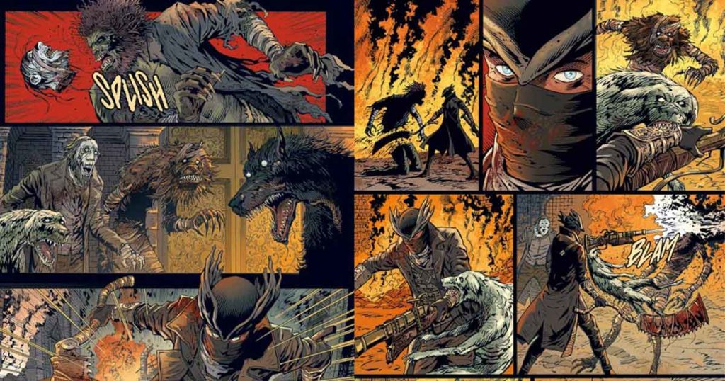 Bloodborne, alcune tavole del fumetto