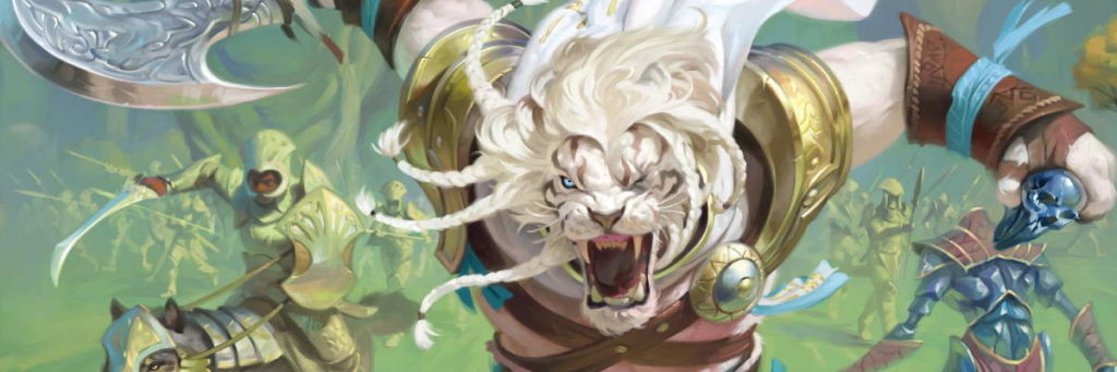 Ajani, un eroe Leonid e un planeswalker