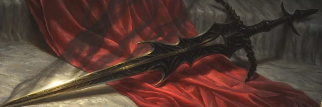 Blackblade, la spada del leggendario planeswalker Dakkon, poi impugnata da Gideon Jura durante la battaglia finale contro Nicol Bolas