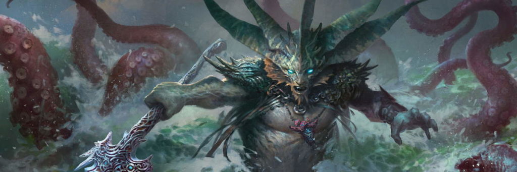 Una creatura Tritone di Magic: the Gathering