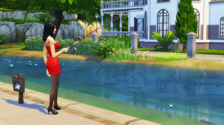 pesca in the sims 4