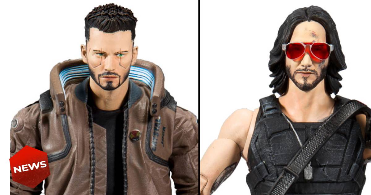 Cyberpunk 2077, action figures, V, Johnny Silverhand