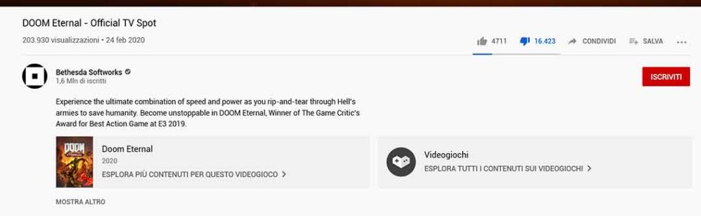 Spot doom eternal dislike counter