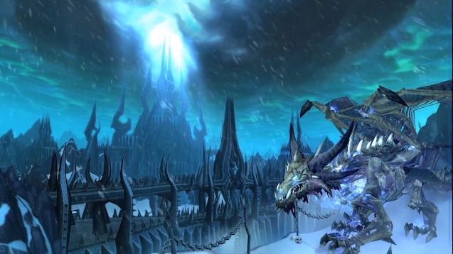 wow lich king login screen