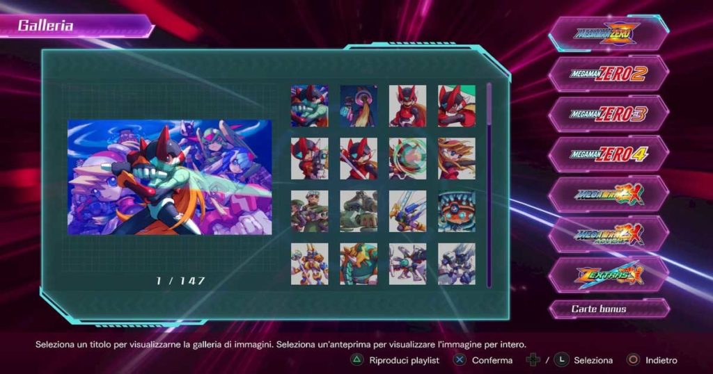 la galleria di mega man zero/zx legacy collection