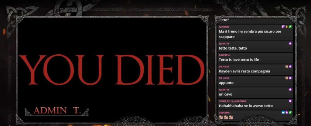 you died screenshot