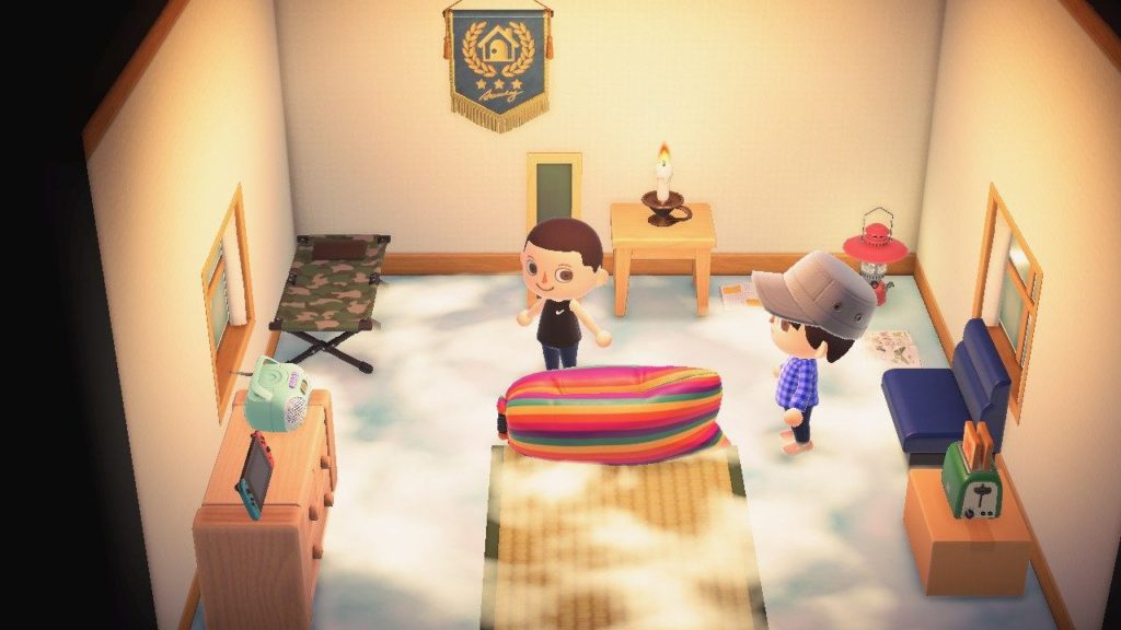 Animal Crossing New Horizons pavimento nuovole