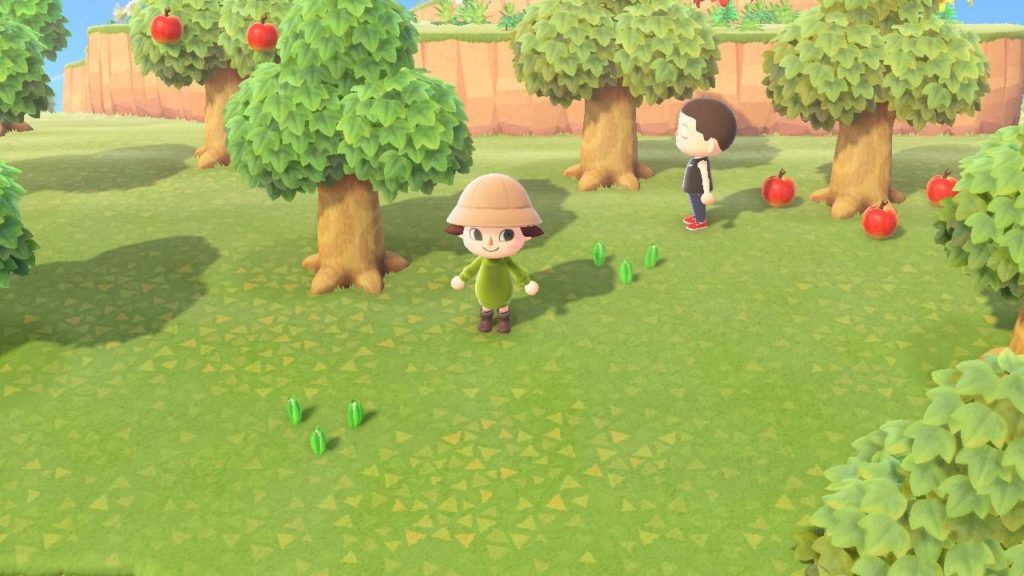 Animal Crossing New Horizons raccolta delle mele