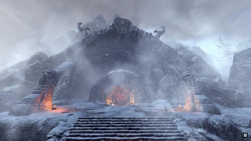 L'ingresso del dungeon Iceareach (ESO)