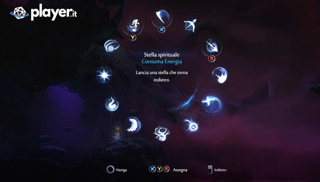 abilità stella spirituale ori and the will of the wisps
