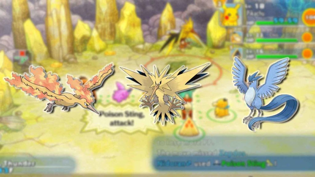 come catturare zapdos articuno moltres in pokemon mystery dungeon dx