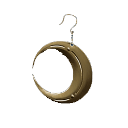 f7 remake crescent moon earring