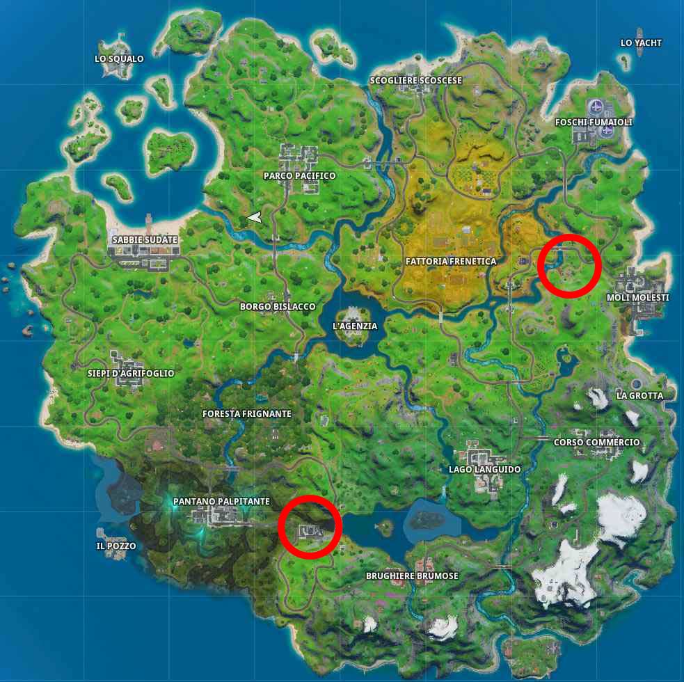 fortnite sfide dominio locale metallo