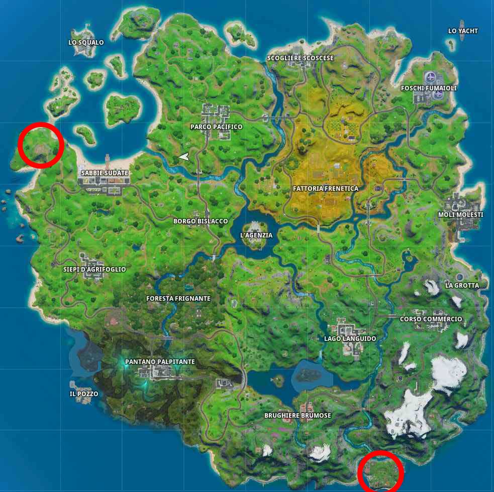 fortnite sfide dominio locale gnomi