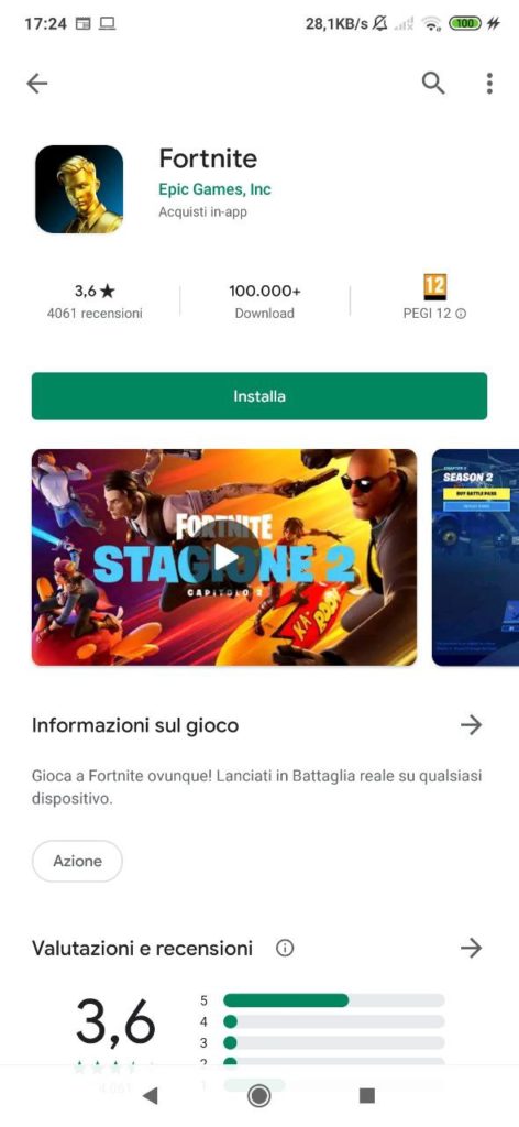 fortnite google play store