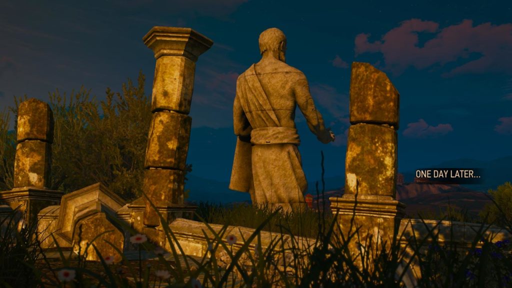 Geralt contribuisce alla costruzione dell'enorme statua del Profeta Lebioda
