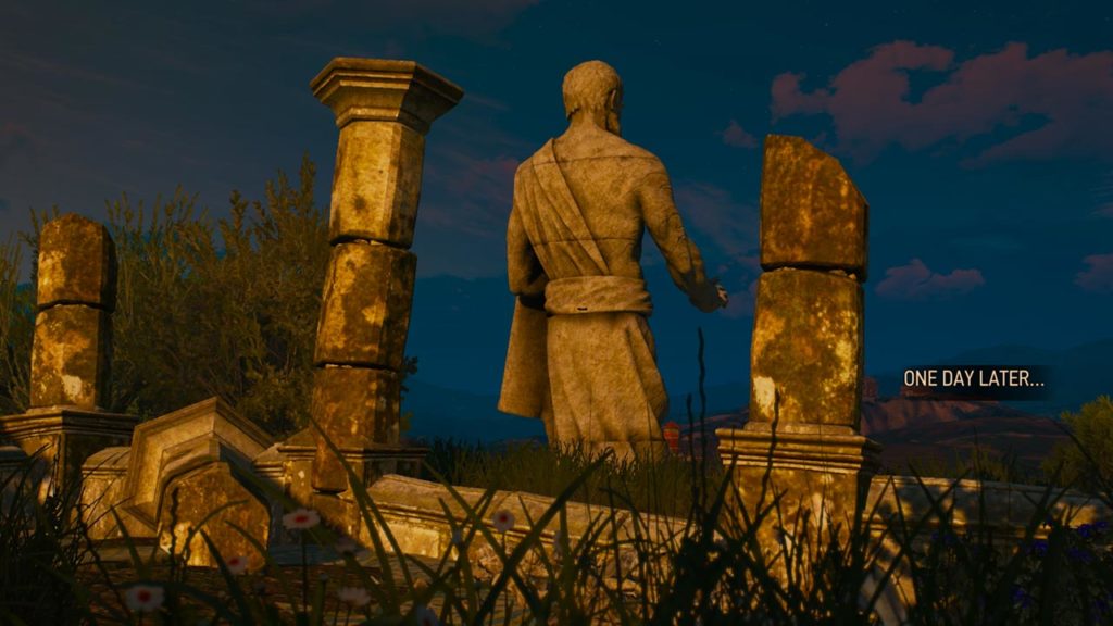 Geralt contribuisce alla costruzione dell'enorme statua del Profeta Lebioda