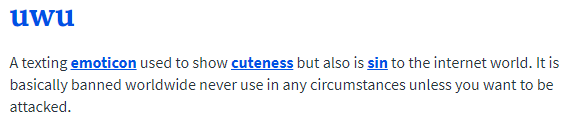 UwU_definizione Urban Dictionary