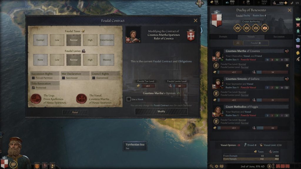 I contratti feudali in Crusader Kings III