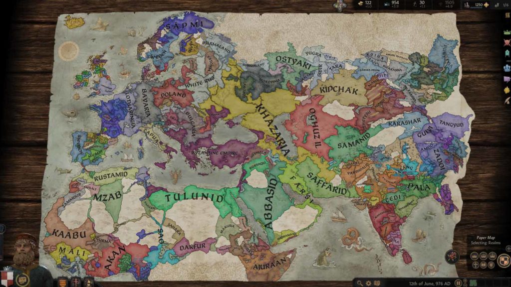 Mappa completa di Crusader Kings III