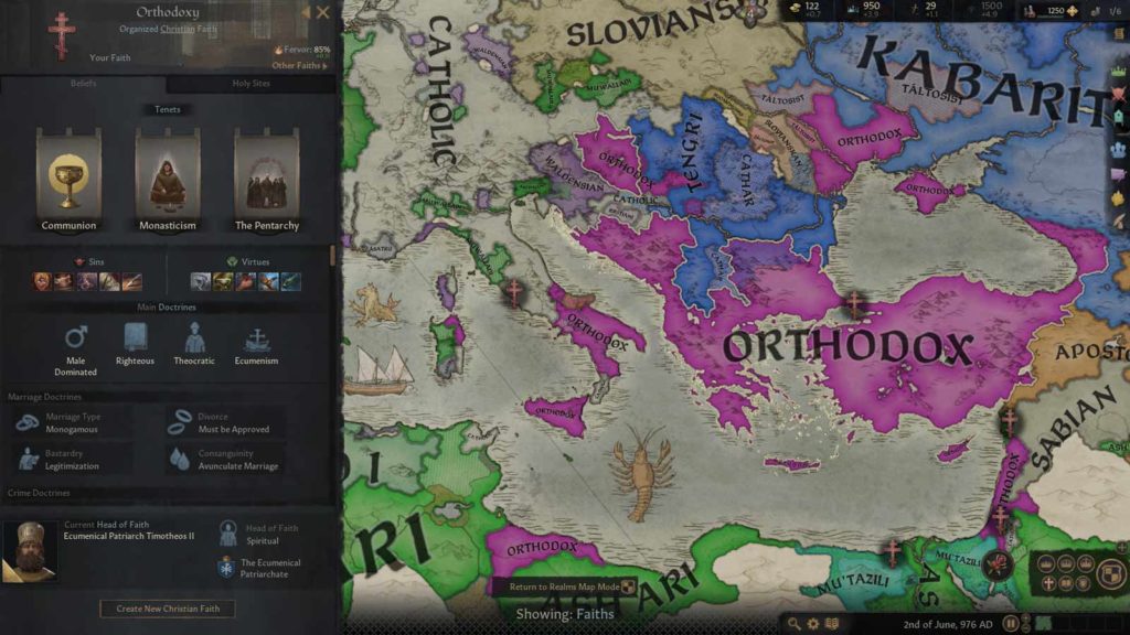 Panoramica delle religioni in Europa e scheda della Fede in Crusader Kings III