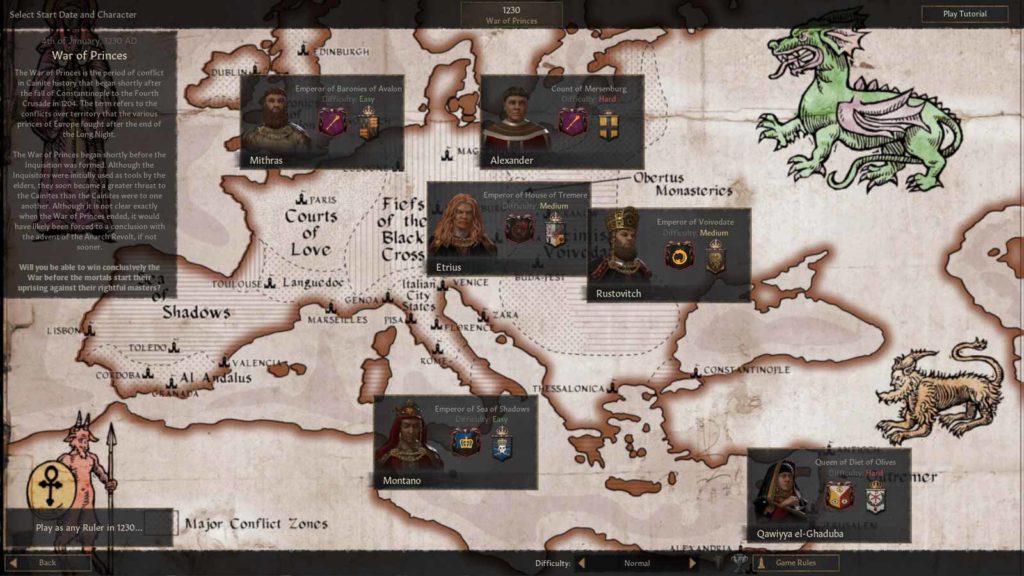 Mod di Crusader Kings III ambientata nel Mondo di Tenebra