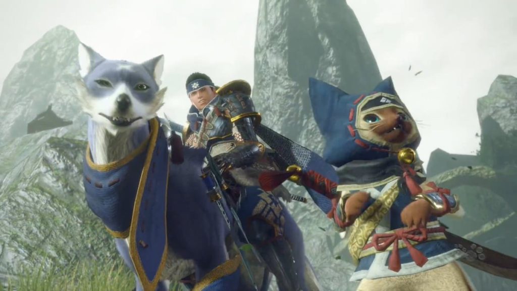 Monster Hunter Rise Canyne e Felyne