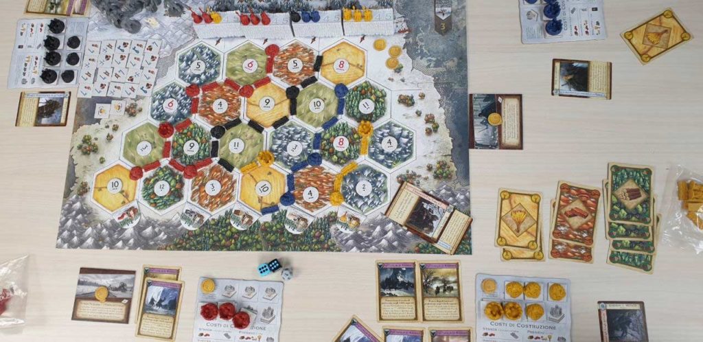 Tabellone visto dall'alto ne Il Trono di Spade - Catan