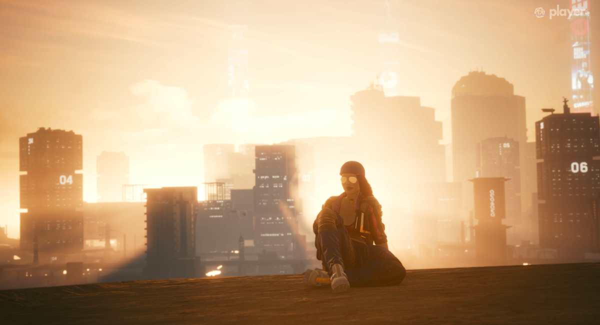 cyberpunk 2077 v al tramonto