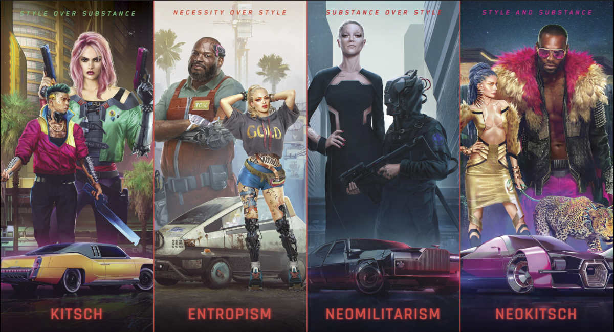 Lo stile di Cyberpunk 2077