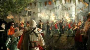 videogiochi carnevale, carnevale, carnevale nei videogiochi, feste in maschera nei videogiochi, assassin's creed II, Ezio Auditore