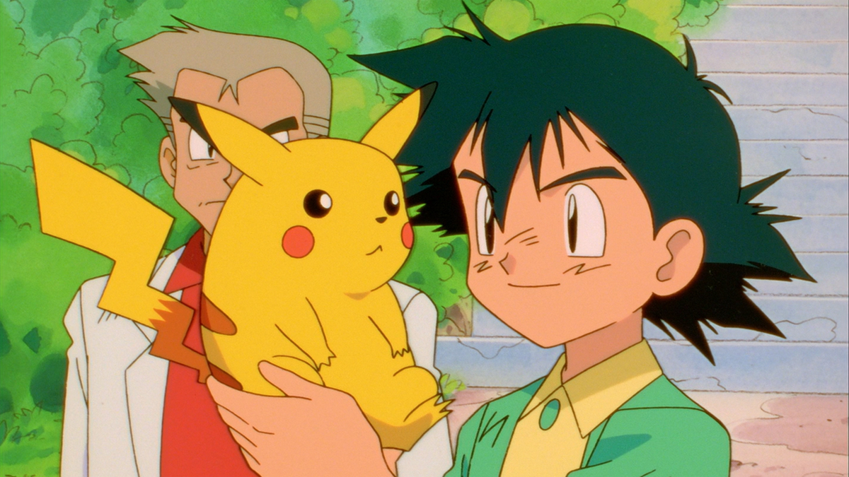 Ash e Pikachu nel primo episodio dell'anime Pokémon