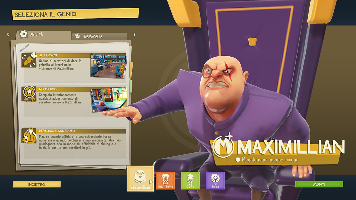 Maximillian di Evil Genius 2