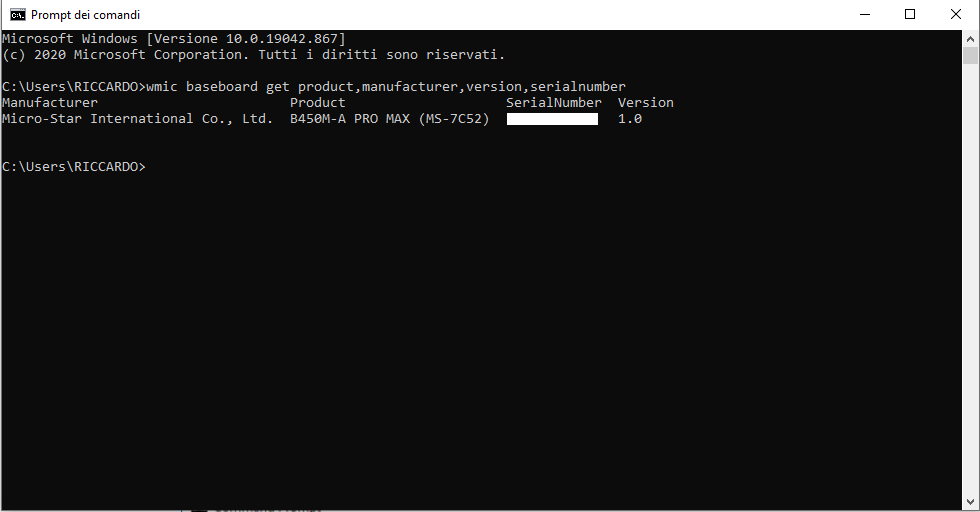 Prompt CMD per conoscere la Scheda Grafica