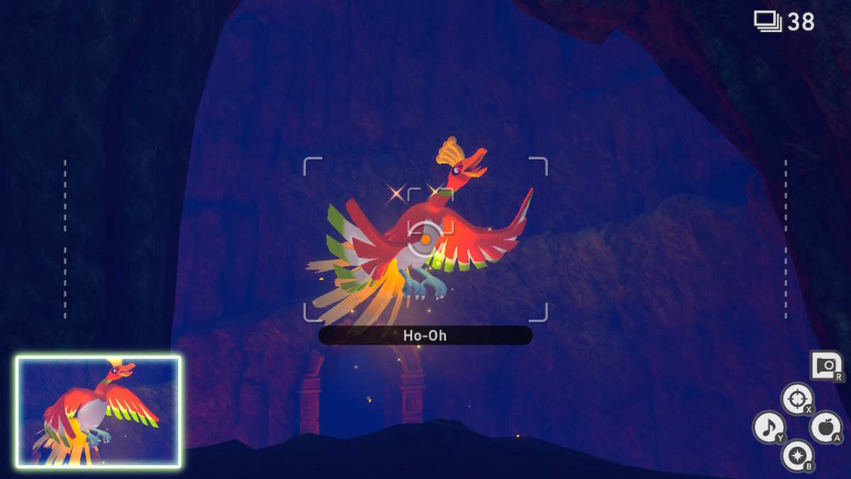 Ho-Oh in New Pokémon Snap