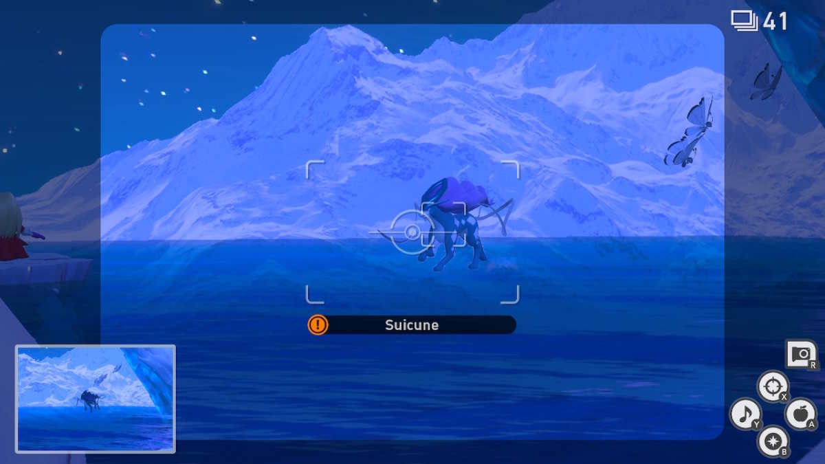 Suicune in New Pokémon Snap