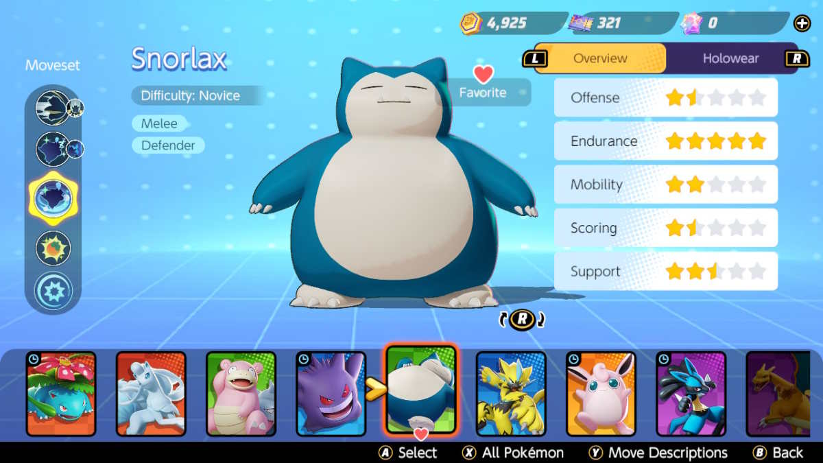 Pokémon Unite Snorlax