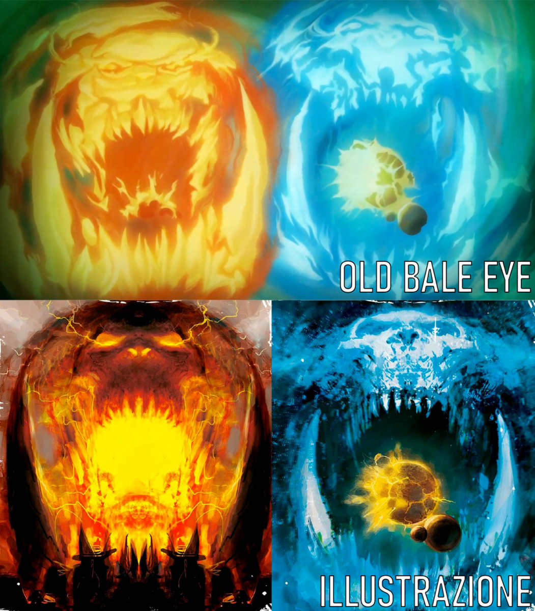 Gork e Mork in Old Bale eye e in un'illustrazione