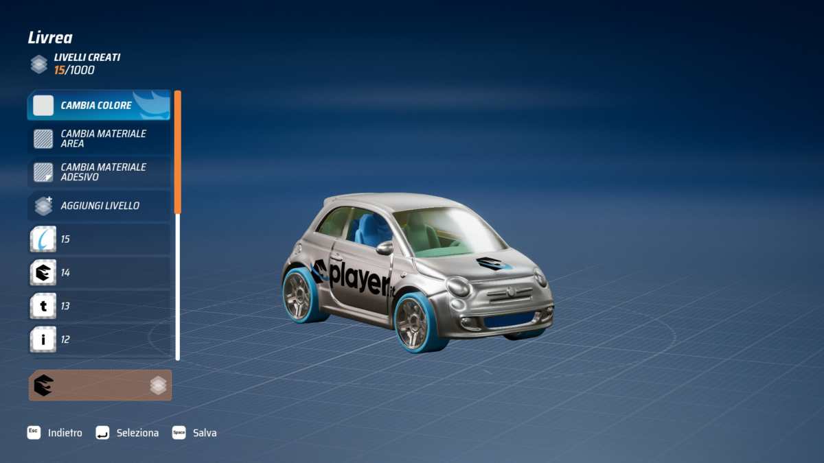 500 hot wheels livrea custom