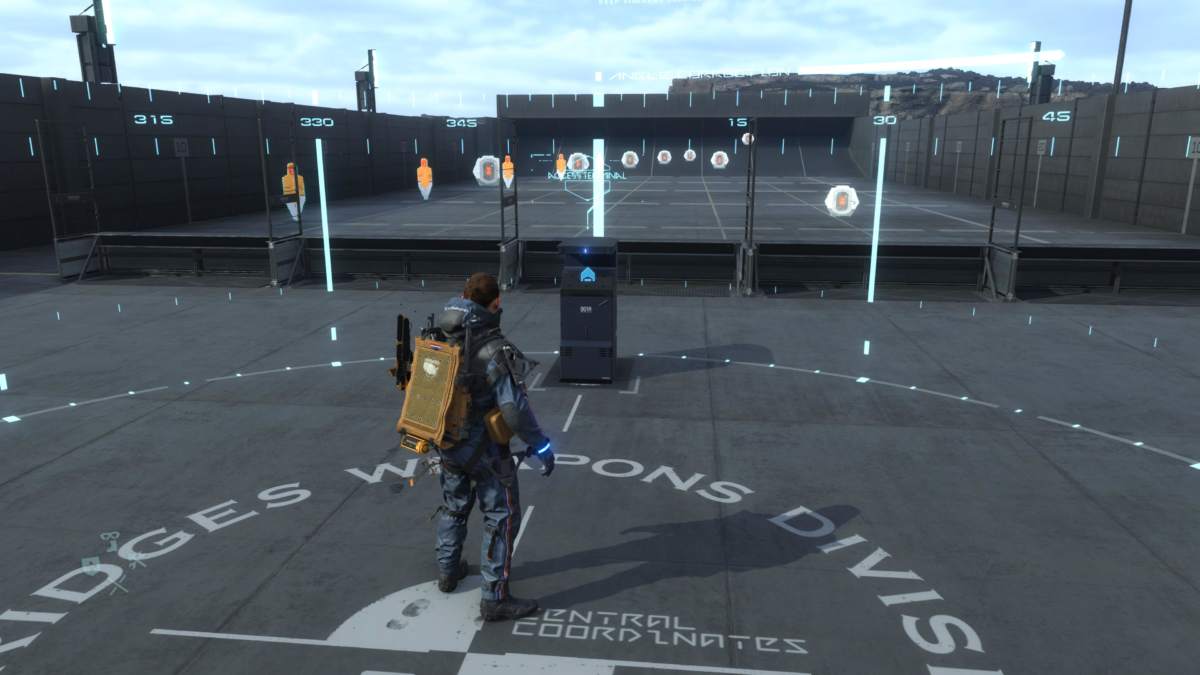 death stranding director's cut poligono di tiro