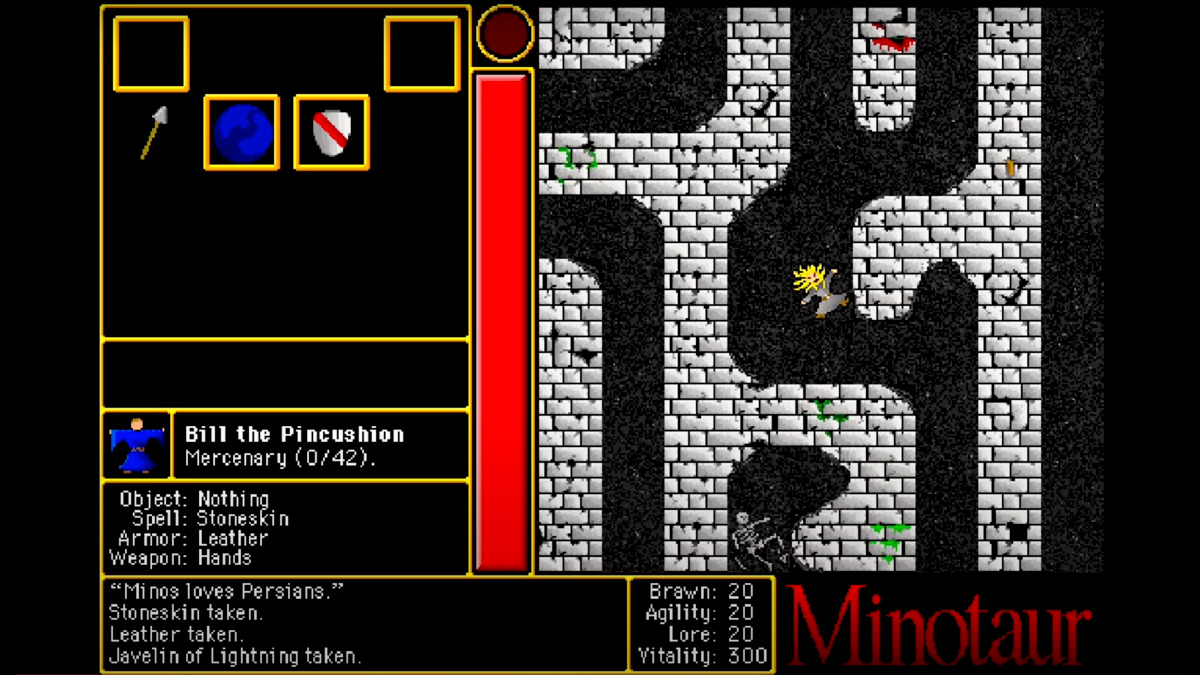 Una schermata da Minotaur