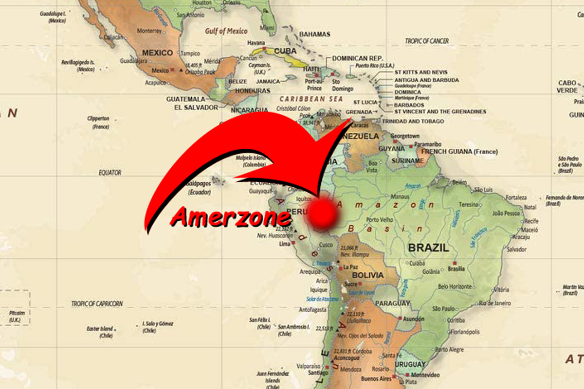 Collocazione Amerzone sud america