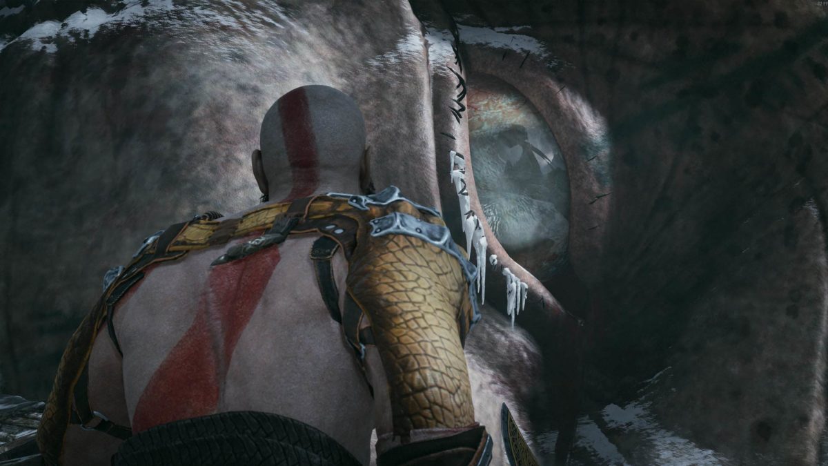 Kratos davanti ad un occhio