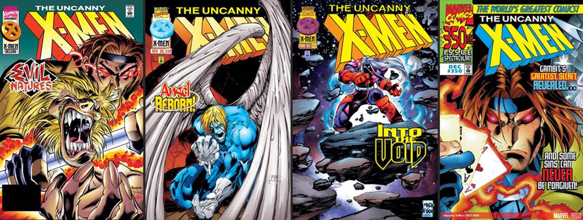 Cover di alcuni numeri di The Uncanny X-Men firmati Joe Madureira.