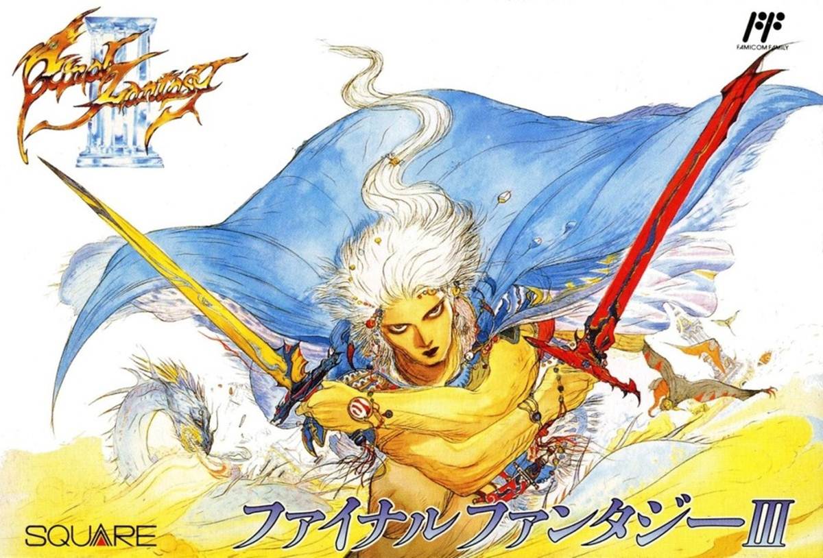 Copertina realizzata da Amano per Final Fantasy III 